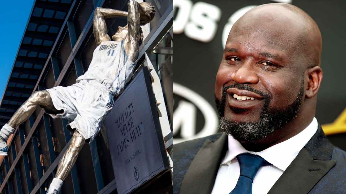 Shaquille O’Neal asks fans which NBA star has the best statue, Dirk Nowitzki’s Statue gathers unprecedented love