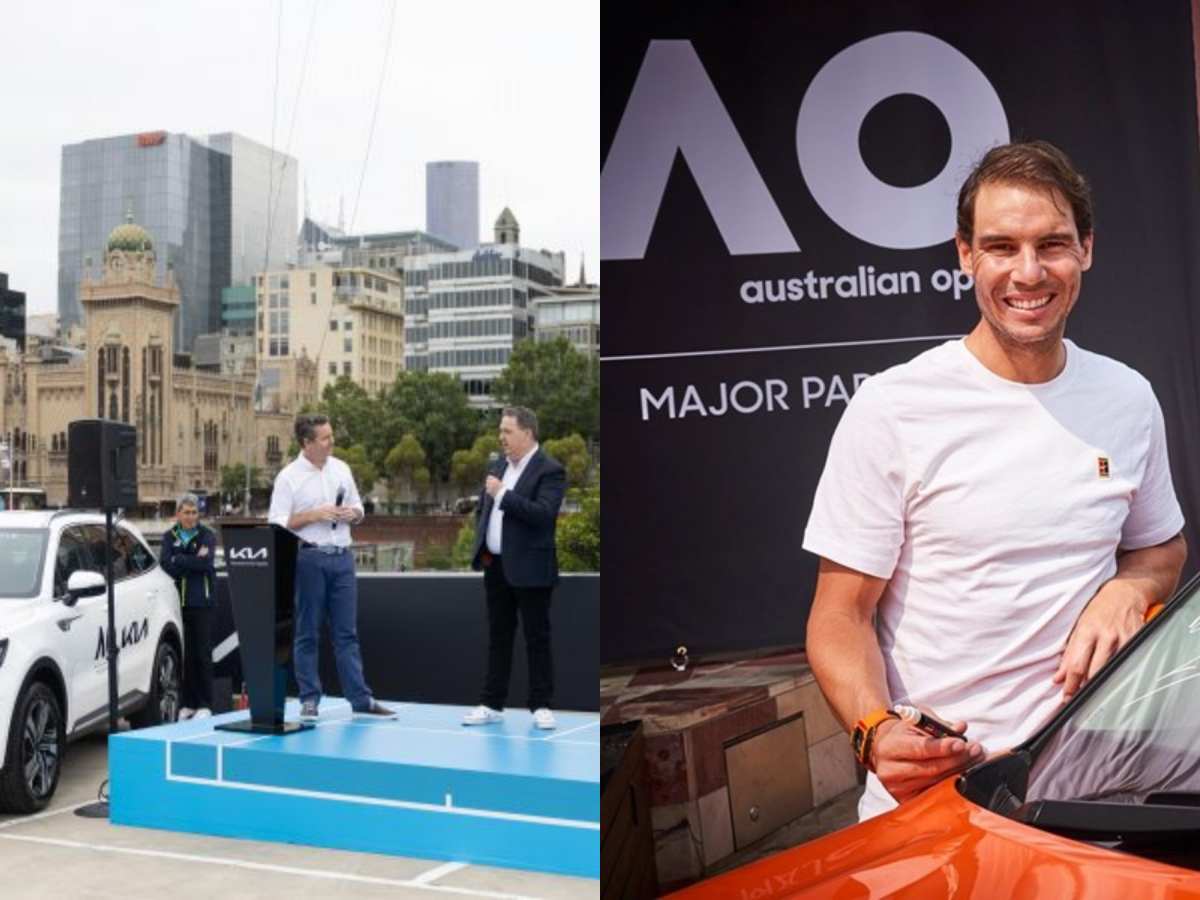 Rafael Nadal launches the Kia fleet ahead of 2023 Australian Open