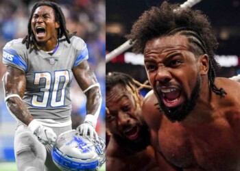 Jamaal Williams and Xavier Woods