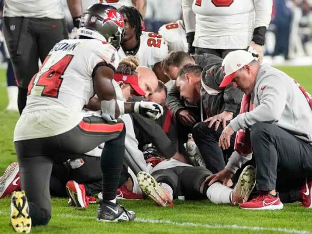 WATCH: “Not another Hamlin-like accident please”- NFL Twitter sends in prayers as Bucs WR Russell Gage was carted off the field after a horrific neck injury