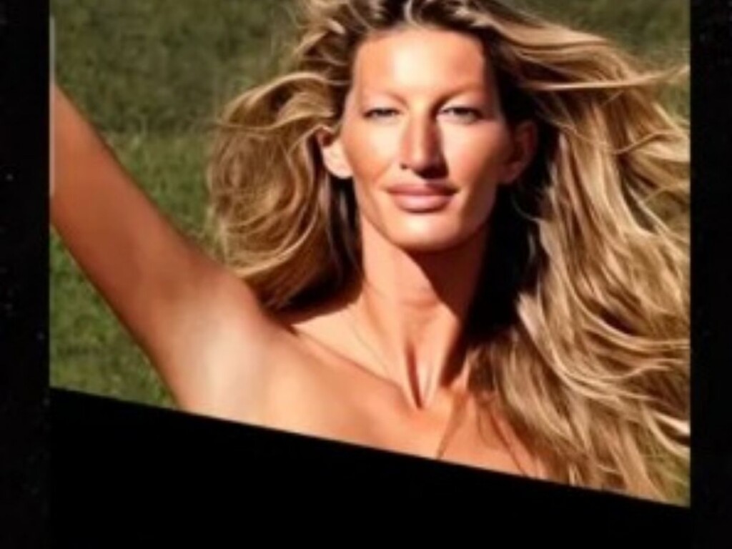 Antonio Brown crops Gisele Bündchen's face on naked body (Image via TMZ)