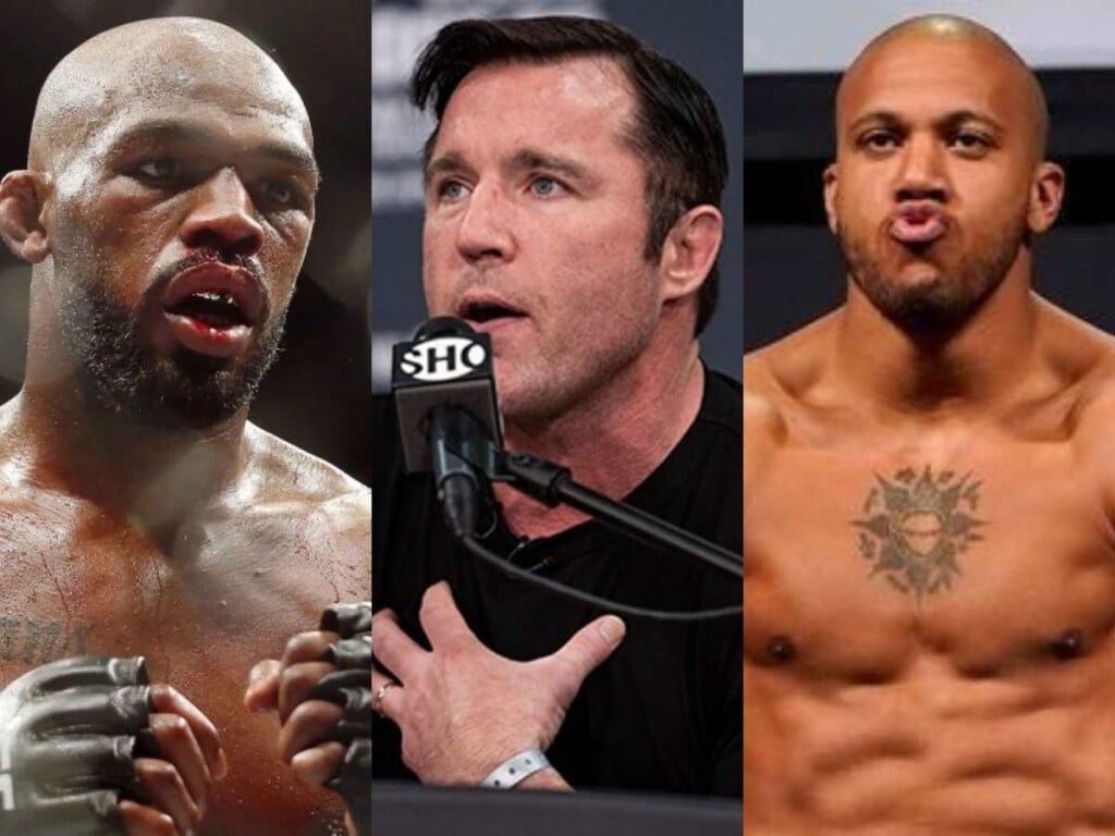 Jon Jones, Chael SOnnen and Ciryl Gane