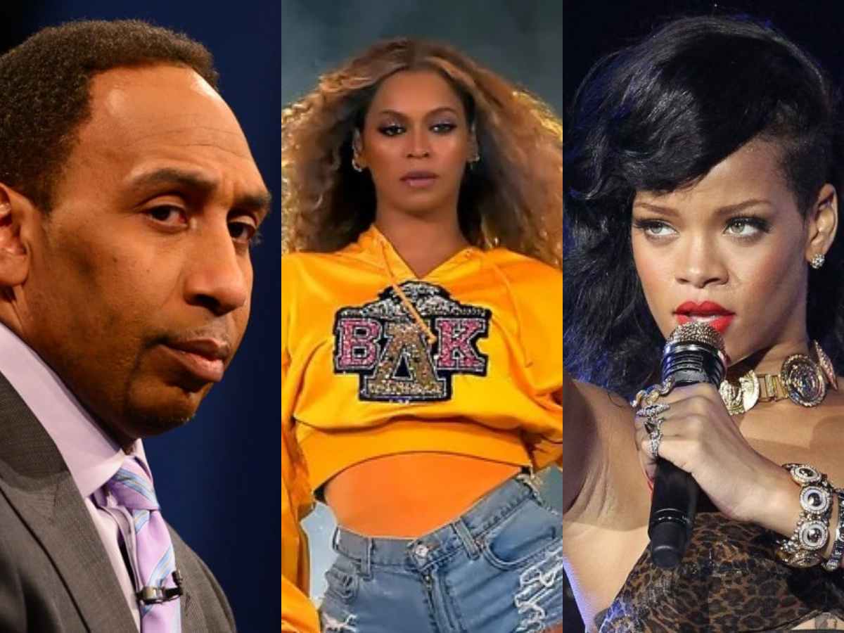 “She ain’t Beyoncé” Stephen A. Smith says Rihanna is not on the same level as Beyonce