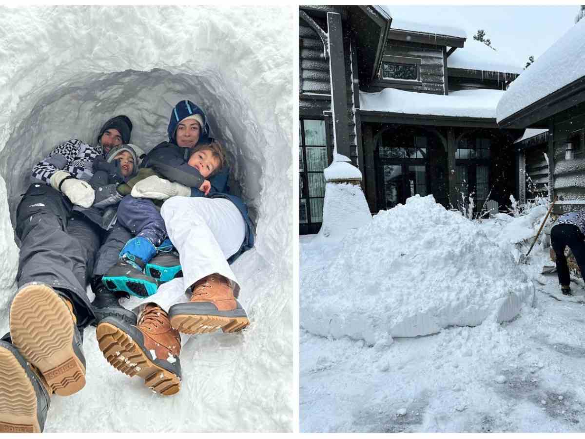 <strong>Michael Phelps spends time with family reading NBA star Chris Paul’s book and building igloos</strong>