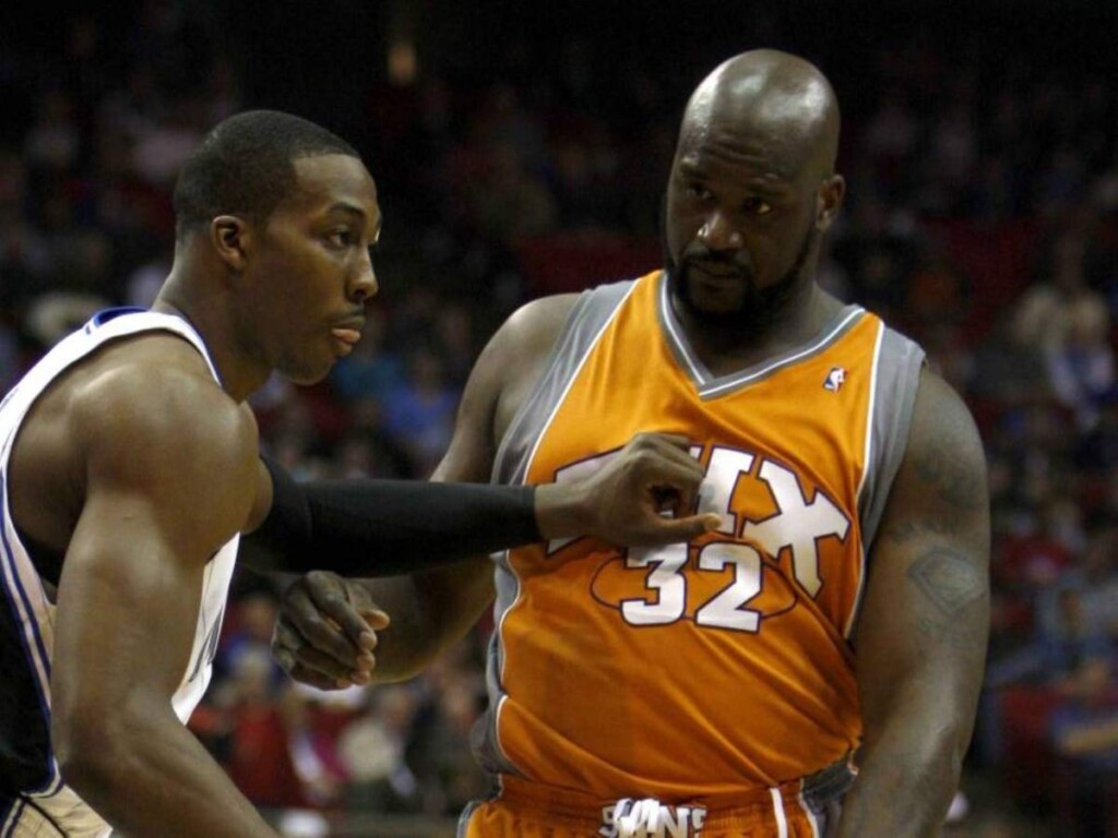 Shaquille O'Neal and Dwight Howard