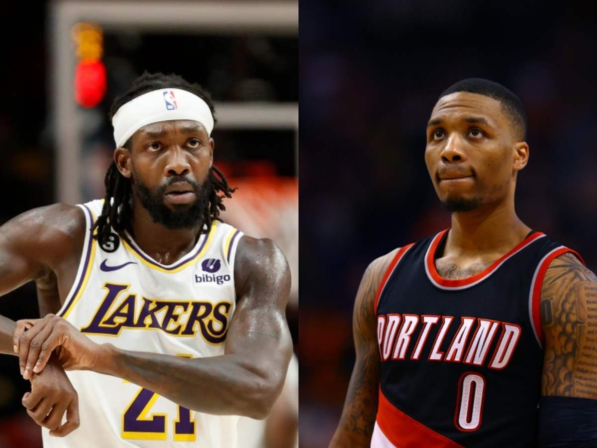 “Dame where ur clock go” – NBA Twitter goes berserk as Patrick Beverley trolls the life out of Damian Lillard with ‘BROKEN WATCH’ celly during Lakers comeback against Blazers