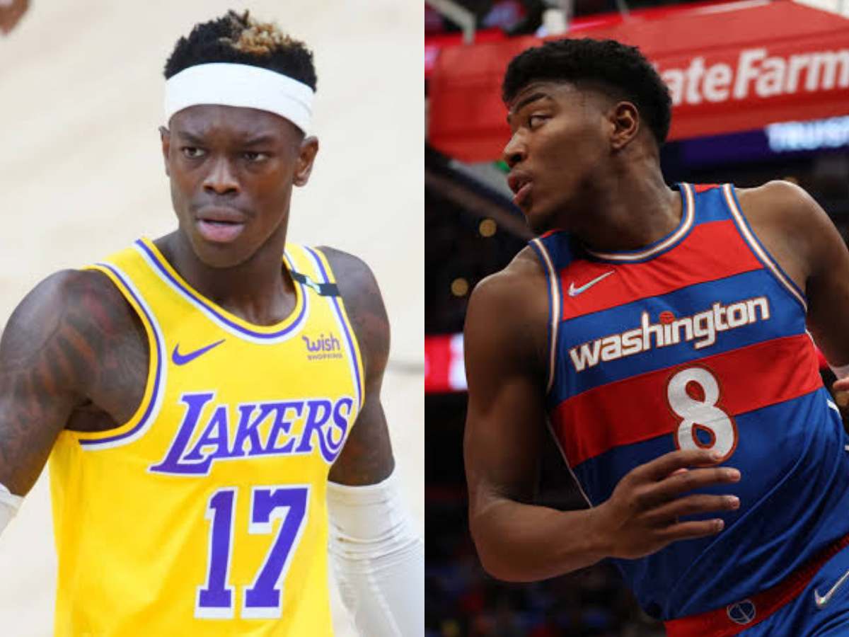 WATCH: Dennis Schroder has a super awkward reaction to finding out about Rui Hachimura and Kendrick Nunn trade during live stream