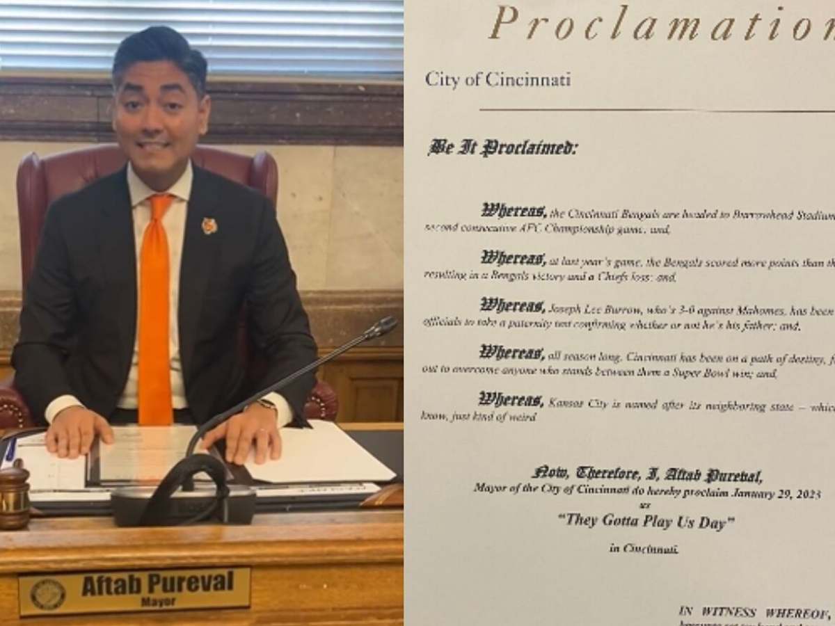 “No class or respect” – NFL Twitter CANCELS Cincinnati Mayor Aftab Pureval for his unnecessary ‘paternity test’ comments on Patrick Mahomes ahead of AFC Championship