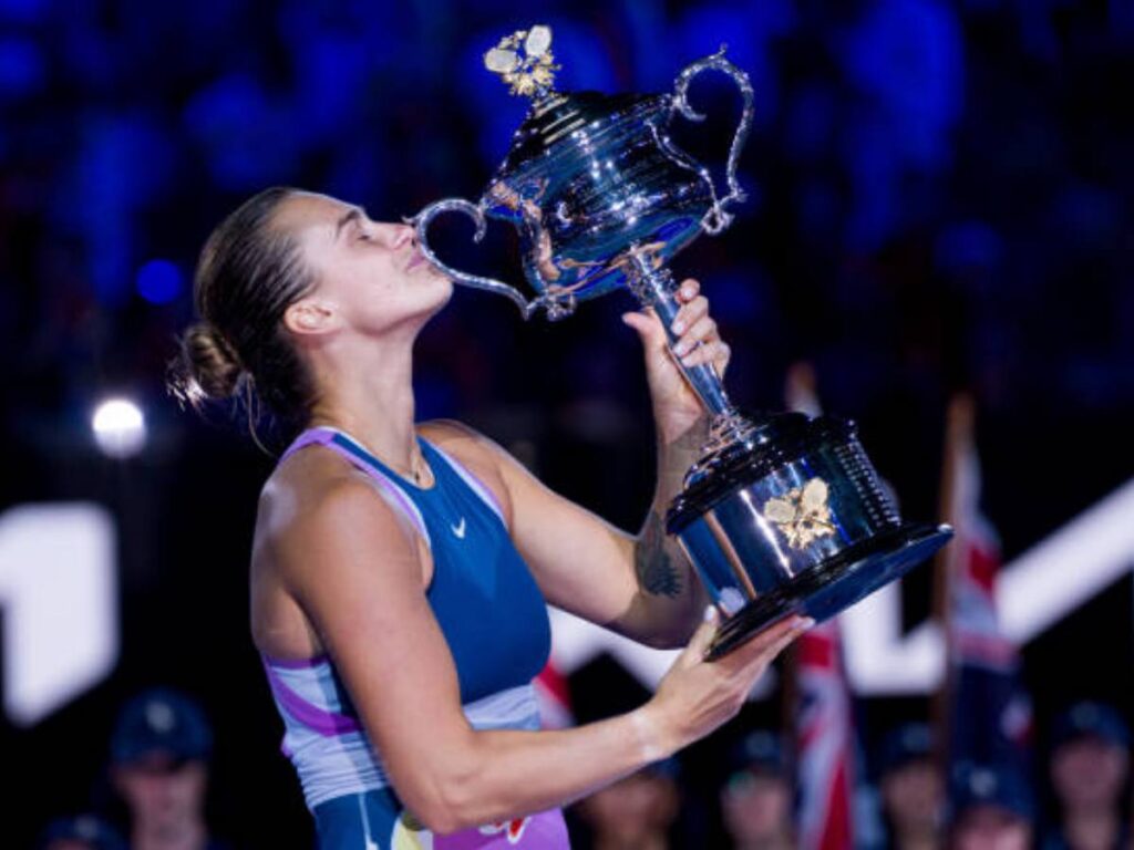"After Novak-Rafa retirement.. men tennis will be like women tennis," Diversity in women's Major winners as compared to men's has fans stunned 1 Aryna Sabalenka after winning the 2023 Australian Open Grand Slam