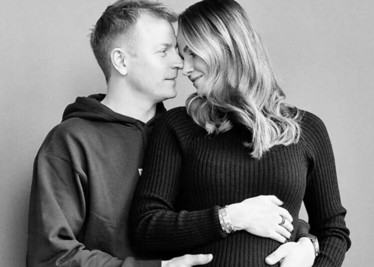 Kimi Raikkonnen with Wife Minttu Raikkonnen