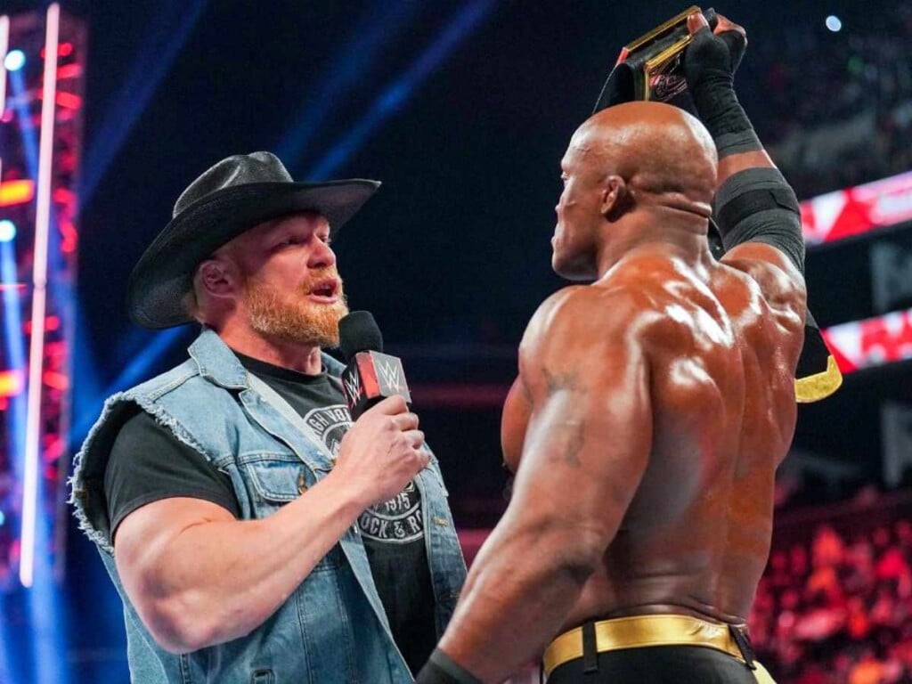 Brock Lesnar and Bobby Lashley