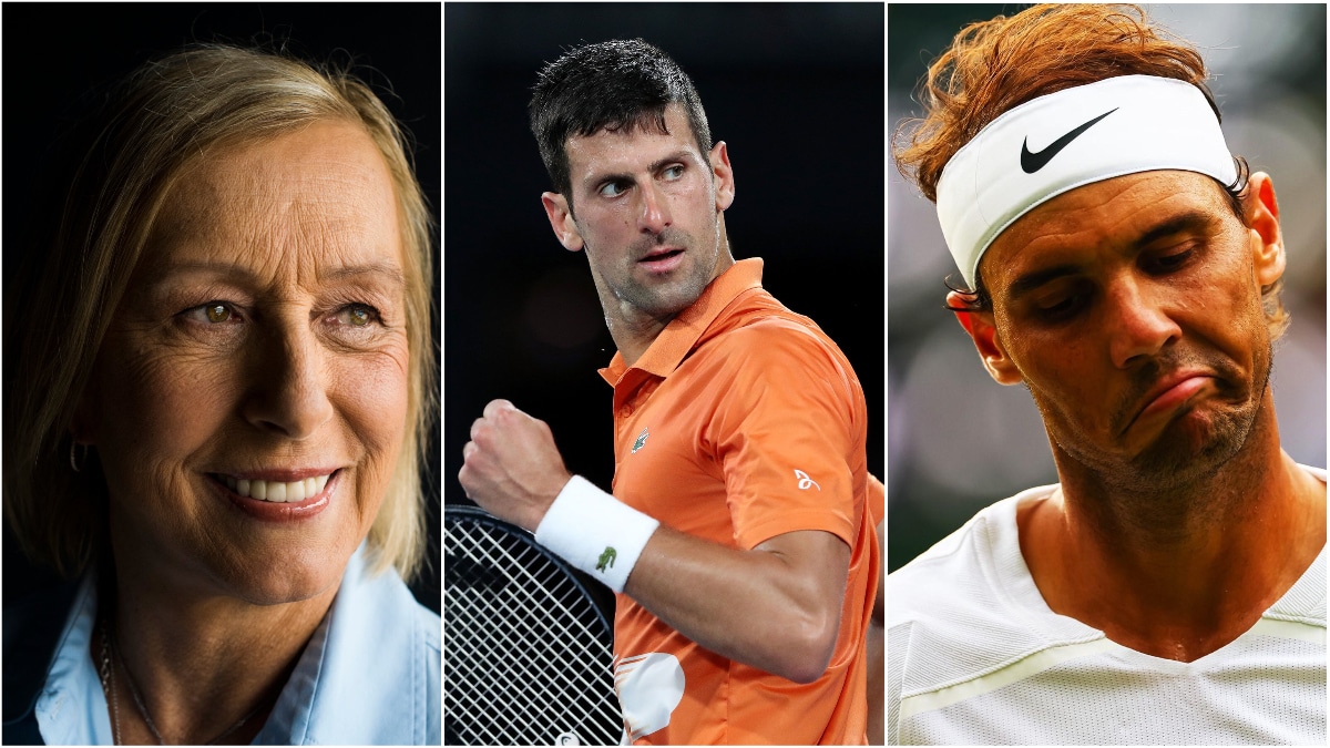 Martina Navratilova picks Novak Djokovic ahead of Rafael Nadal in the race to finish 2023 with the most Grand Slam titles 