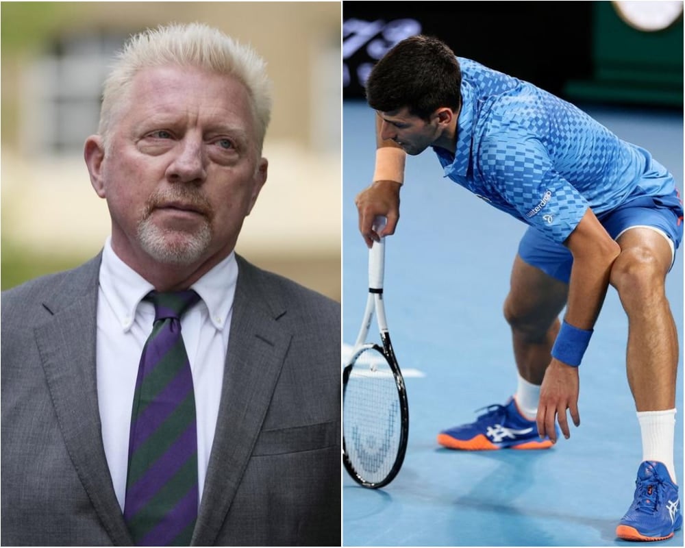 “He is taking more risks,” Boris Becker explains the changed game plan of Novak Djokovic in the Australian Open due to injury