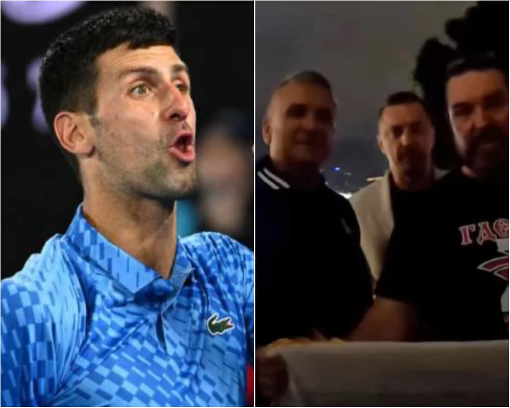 Novak Djokovic’s father caught in a major controversy after unwittingly posing with Russian nationalists