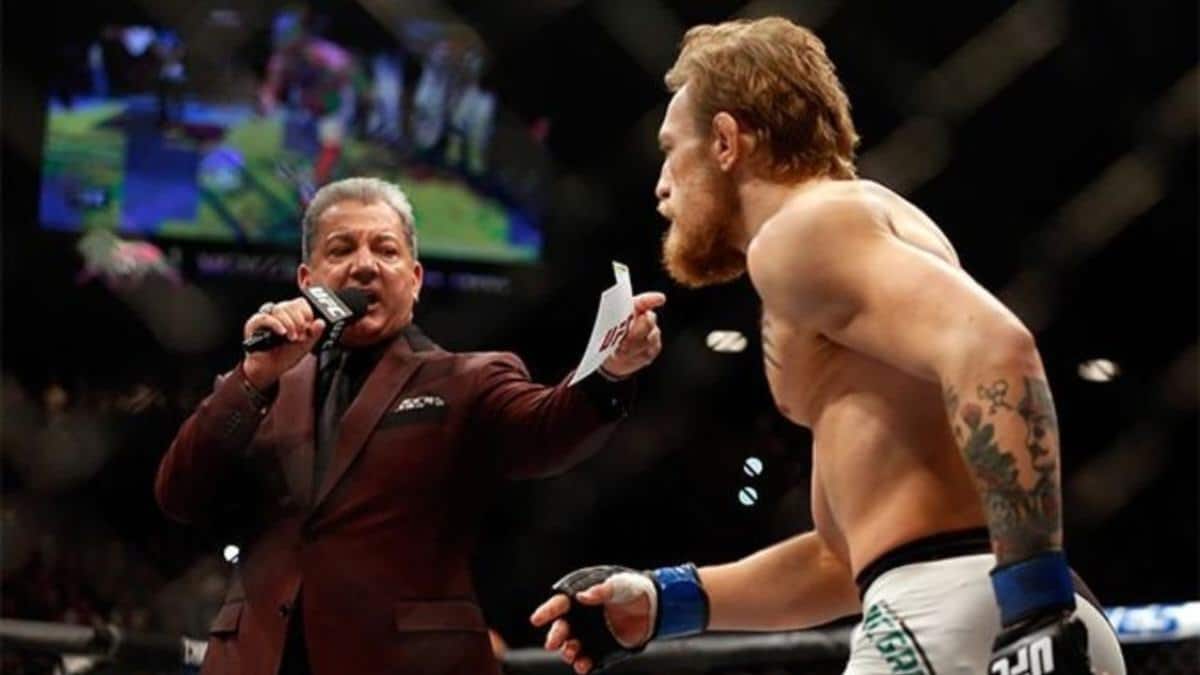 “The One! The Only!” – Hyped by Bruce Buffer’s intro, Conor McGregor announces his return to the UFC octagon