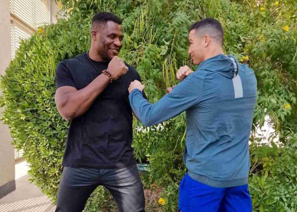 Neither Can Handle Big Leagues Internet Explodes As Cristiano Ronaldo And Francis Ngannou 7521