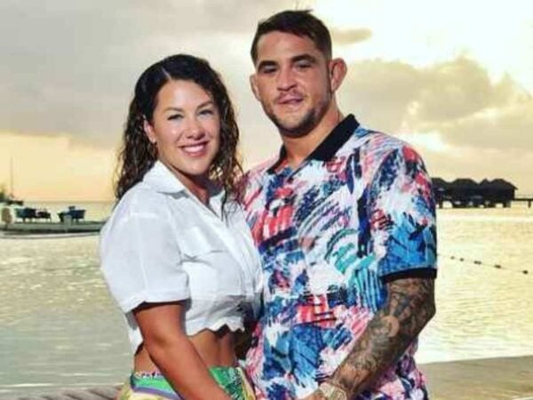 Dustin Poirier and wife