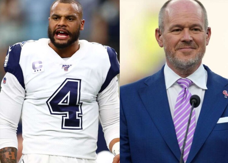 Dak Prescott and Rich Eisen Cowboys