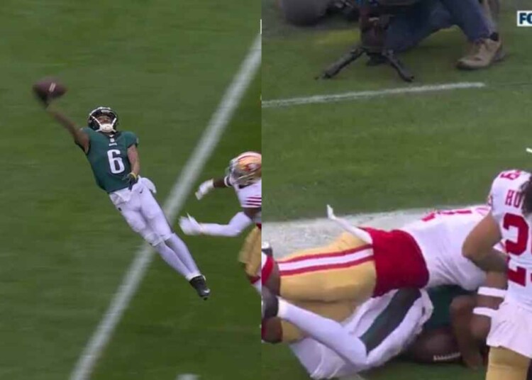 DeVonta Smith's catch