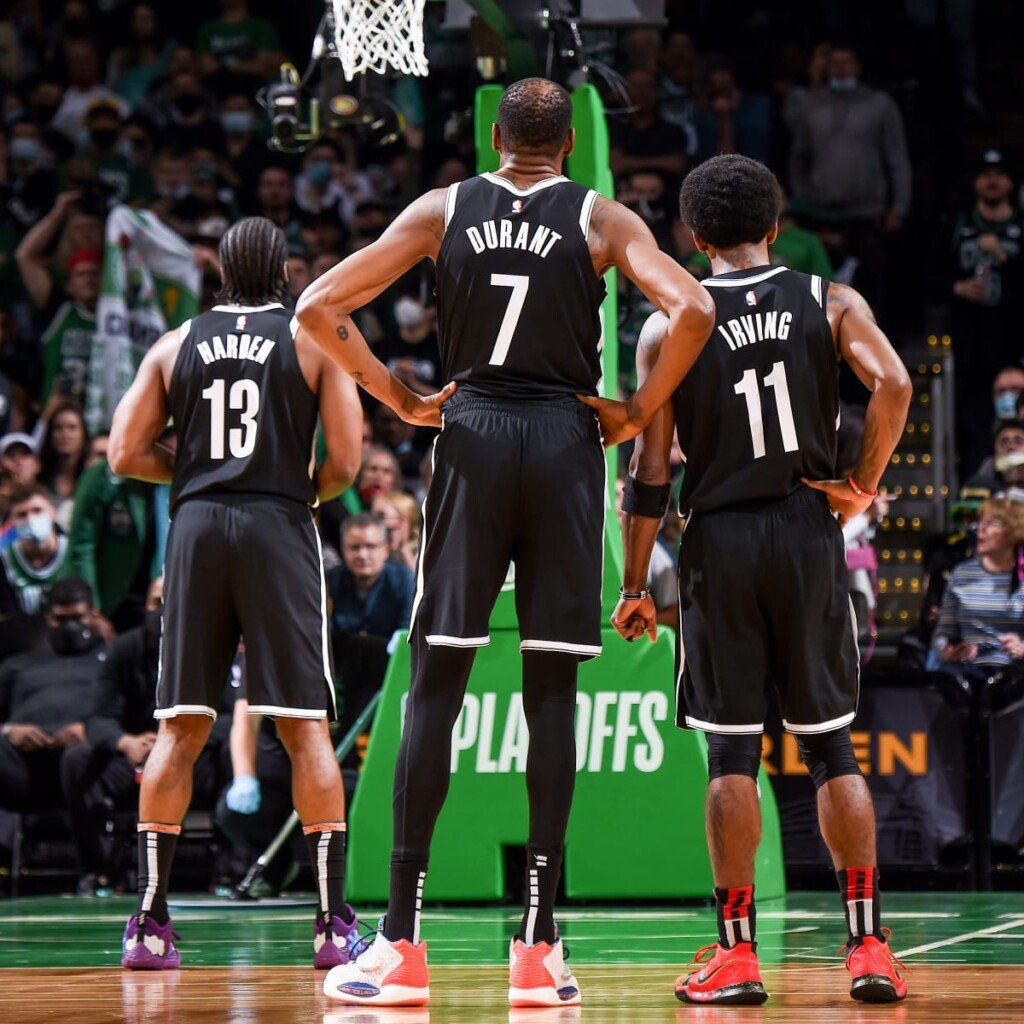 James Harden, Kevin Durant and Kyrie Irving