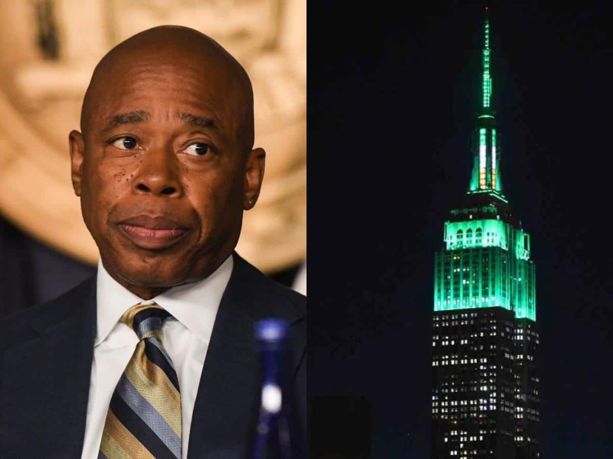 NYC Mayor Eric Adams admits the Empire State Building turning green after the Eagles’ NFC Championship win was a mishap