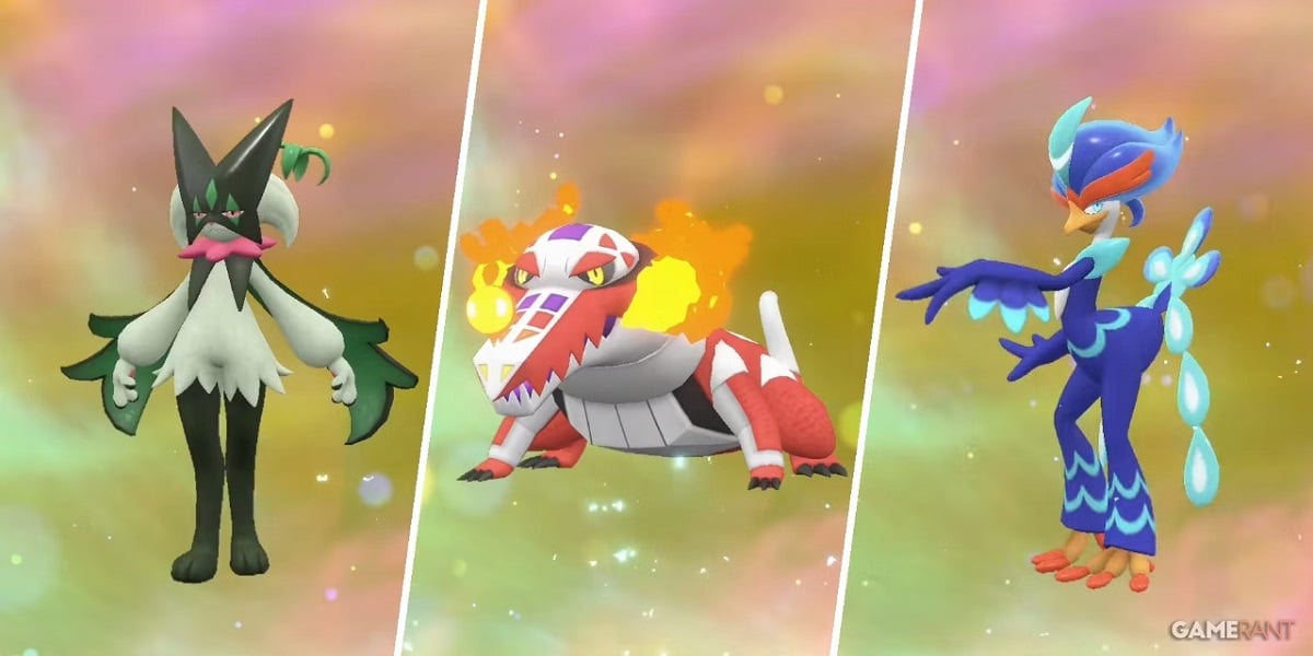 Explained: Pokémon Scarlet and Violet starters evolutions