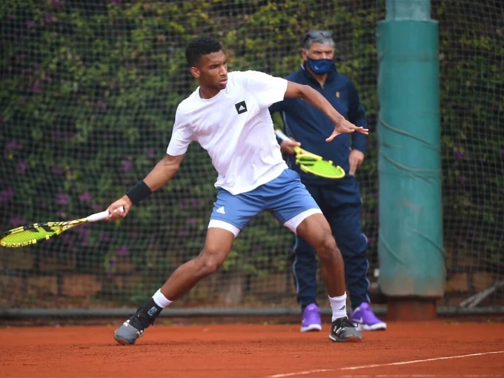 Felix Auger-Aliassime and Toni Nadal