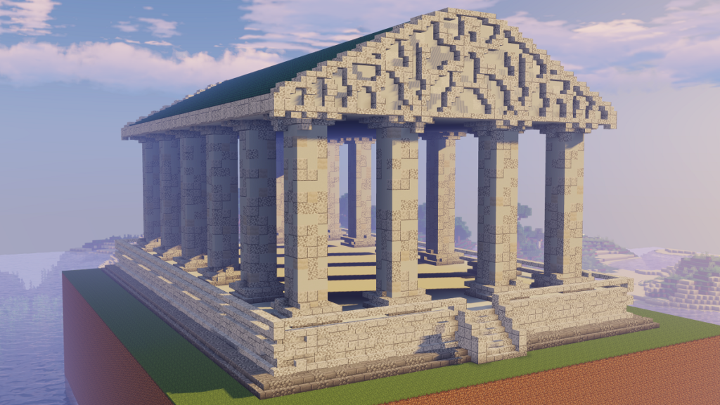 Greek Buildings in Minecraft 