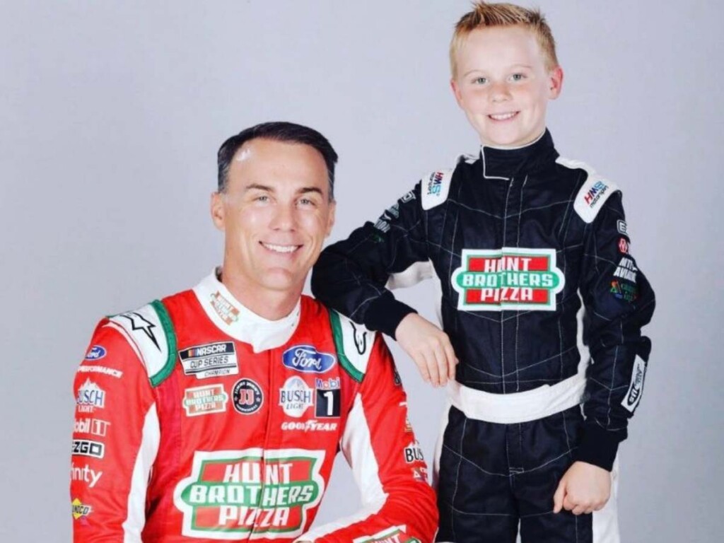 Kevin Harvick and Keelan Harvick