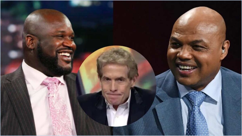 Shaquille O'Neal, Skip Bayless and Charles Barkley