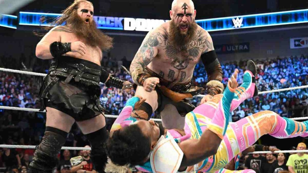 The Viking Raiders attacking The New Day