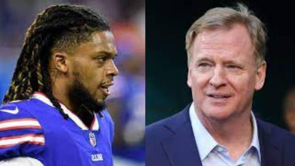 Damar Hamlin and Roger Goodell