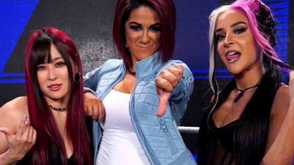 Iyo Sky, Bayley and Dakota Kai (Image Credits- PWMania)