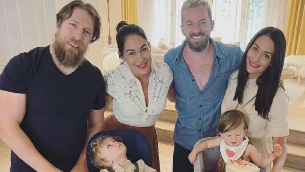 Nikki Bella's family with Brie's side of the family