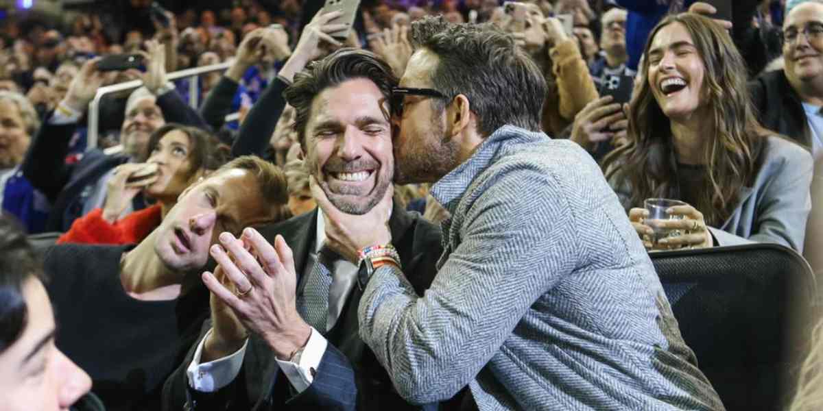 WATCH: NHL legend Henrik Lundqvist caught getting kissed by Ryan Reynolds and Alexander Skarsgard on camera at Rangers game