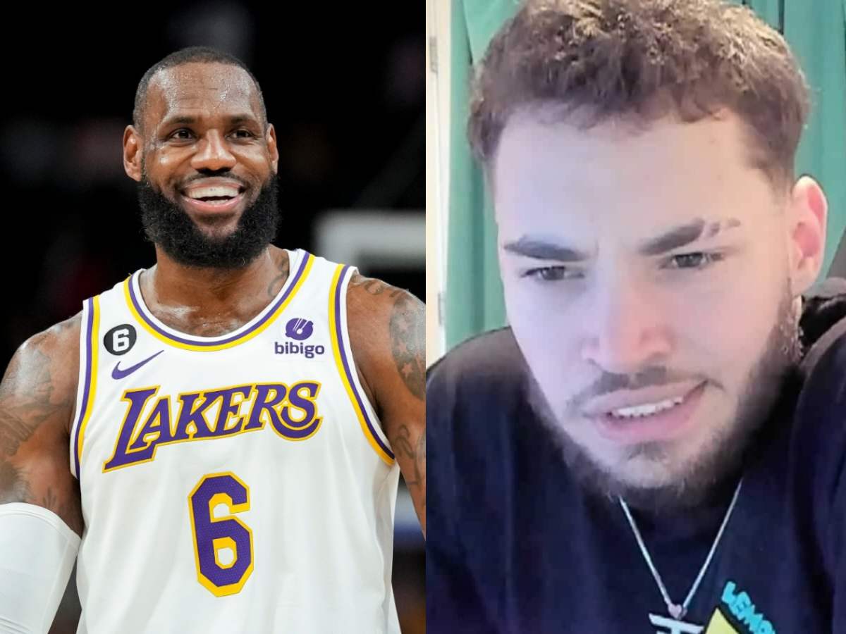 WATCH: Twitch icon Adin Ross freaks out meeting LeBron James while streaming