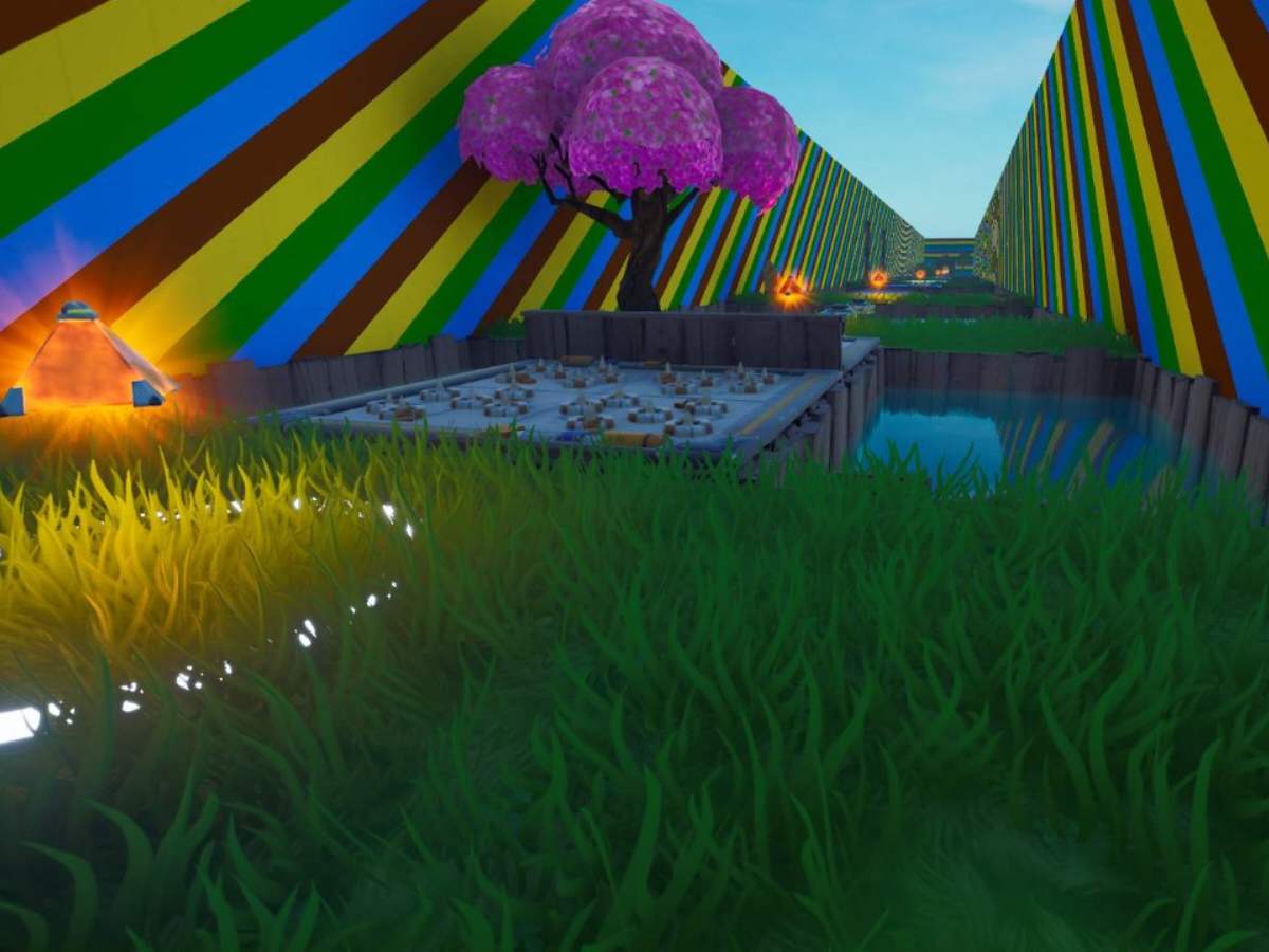 How to Play Fortnite Easy Rainbow Funrun with Map Code (Image via Epic Games)