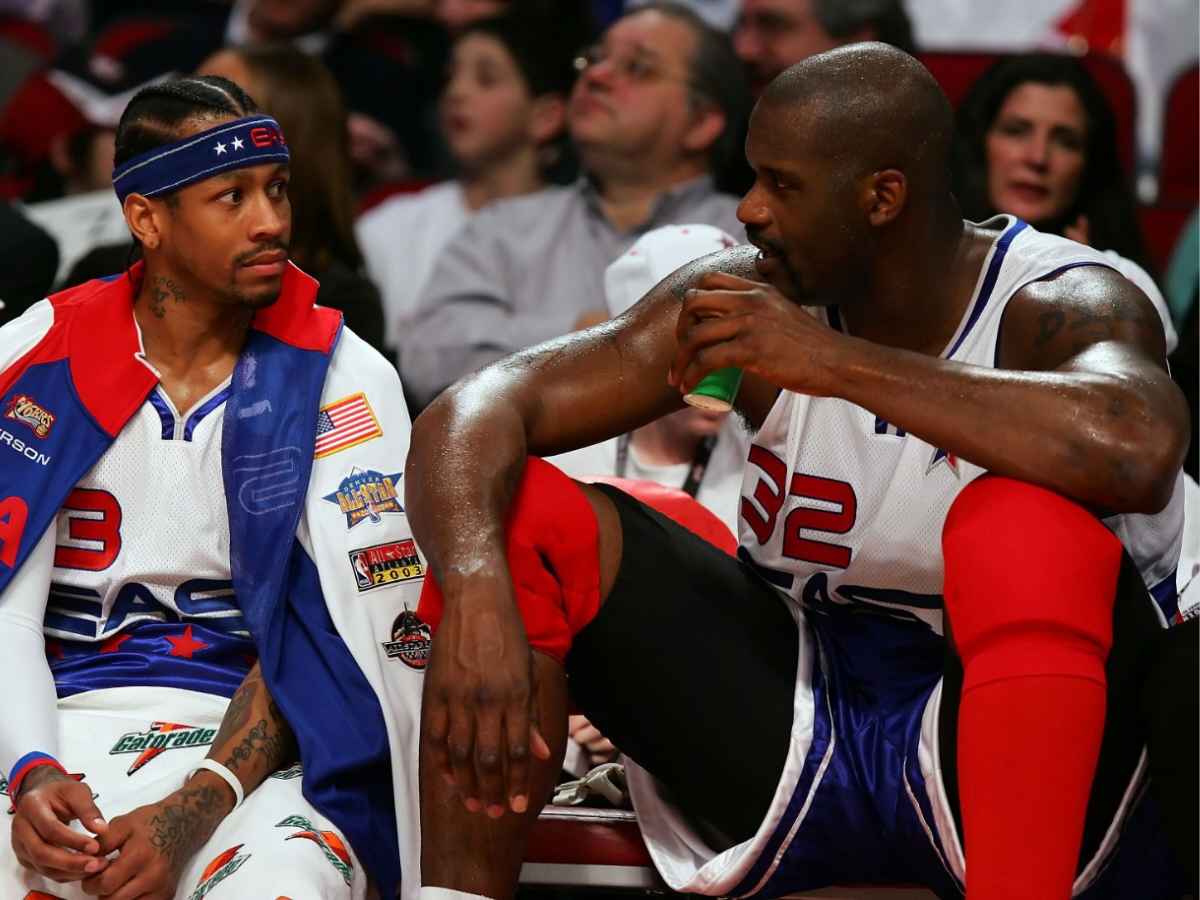 “I’m upset at him cause he messed up history,” Shaquille O’Neal blames Allen Iverson for DISRUPTING his plans to break Lakers record