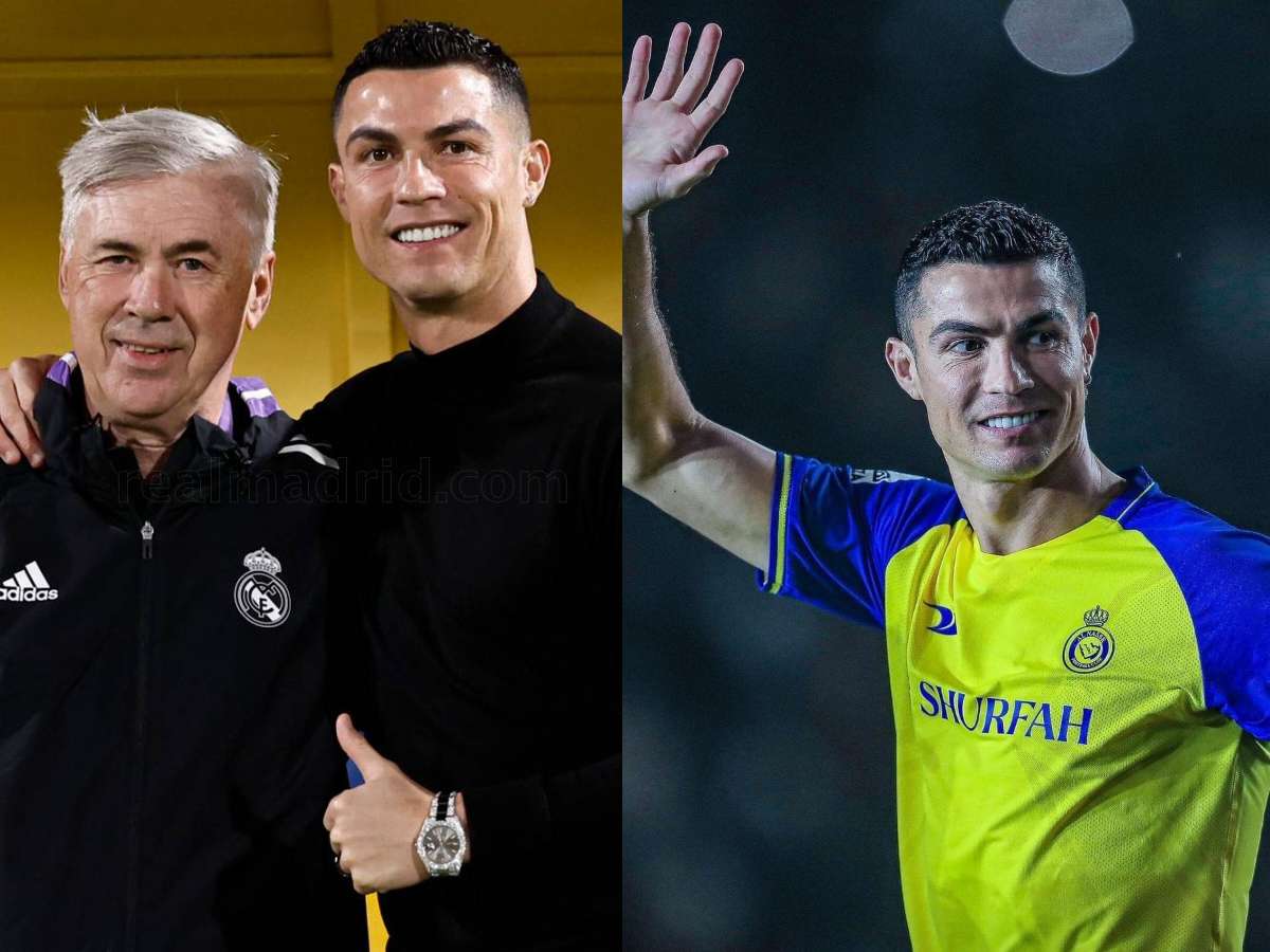 “Teach Vini how to score; Who’s cutting onions?”- Real Madrid fans turn emotional as Cristiano Ronaldo reunites with former teammates ahead of 2023 Super Copa final