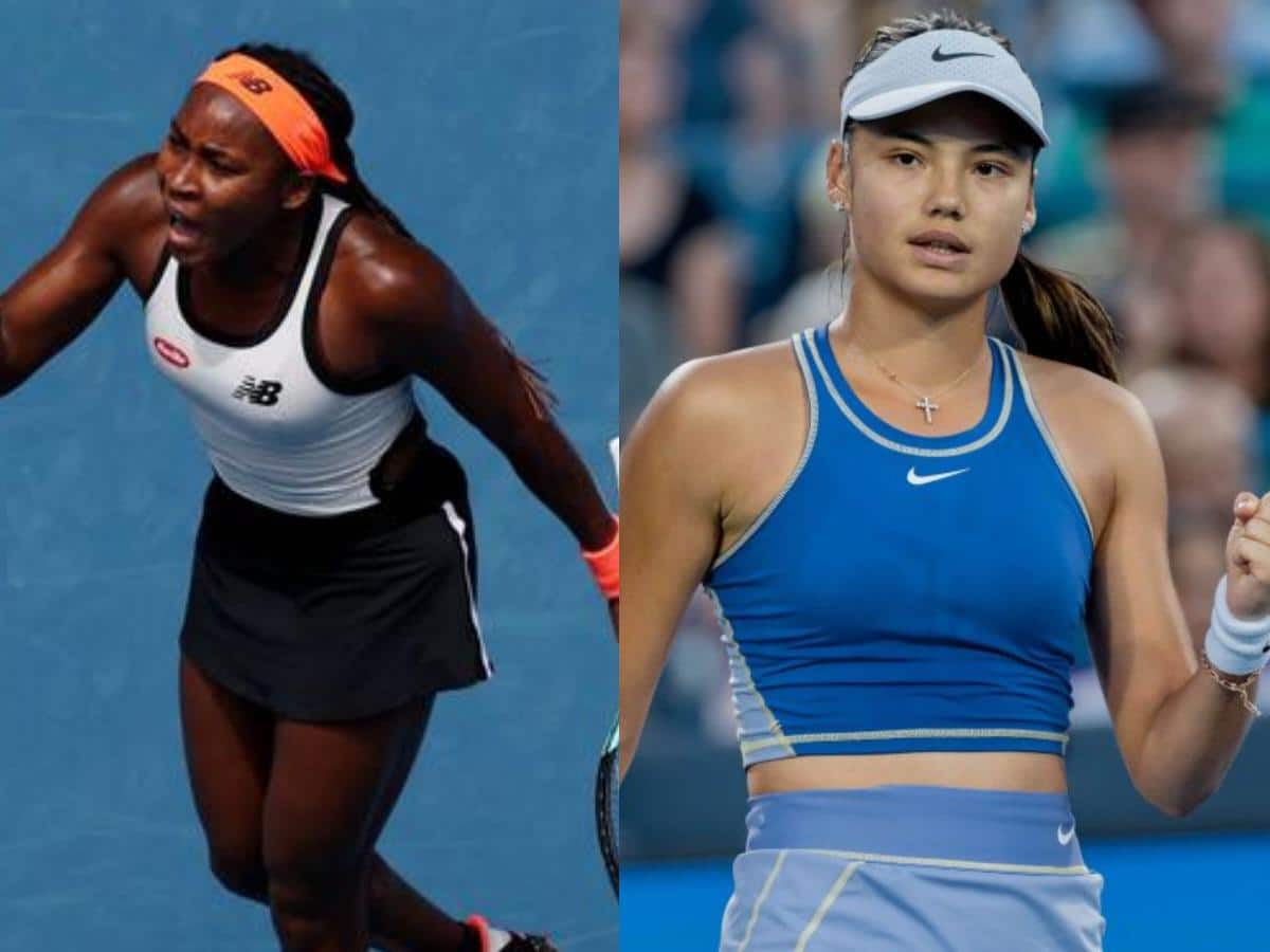 Coco Gauff claims Emma Raducanu is under more pressure than her ahead of their clash at the 2023 Australian Open