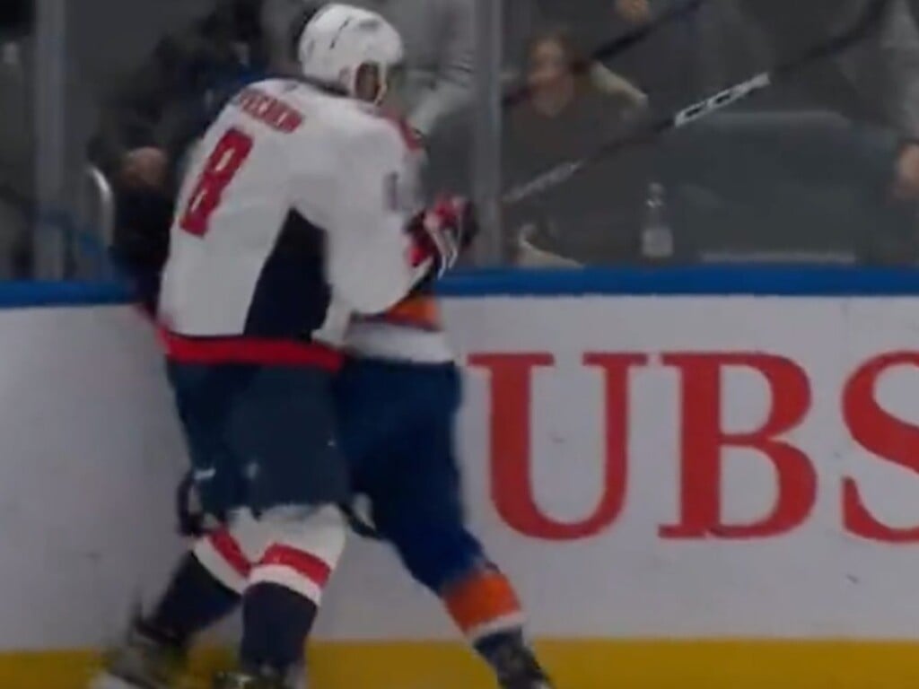 Alex Ovechkin's hit on Jean-Gabriel Pageau [Image Credit: New York Post]