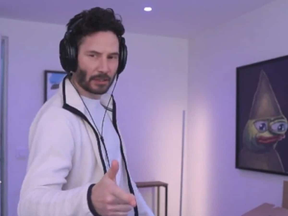 Twitch streamer leaves fans in awe as he becomes Keanu Reeves lookalike through deepfake