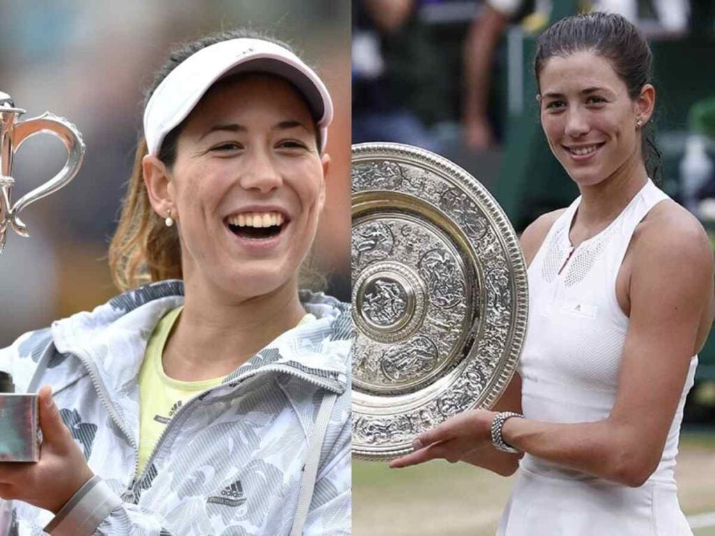 Garbine Muguruza with her Grand Slam titles