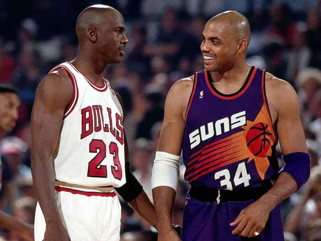 Micheal Jordan and Charles Barkley