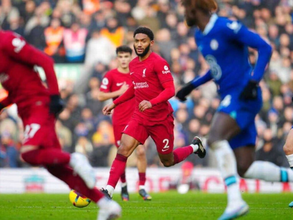 Liverpool facing Chelsea at Anfield 