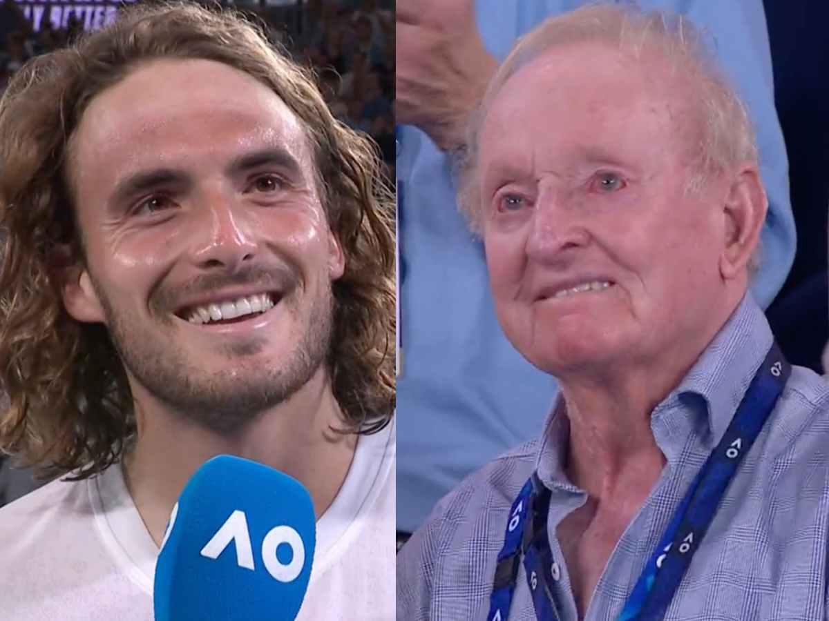 “I stayed really calm just like Mr. Rod Laver,” Stefanos Tsitsipas draws inspiration from the legend to win the fourth round at the Australian Open