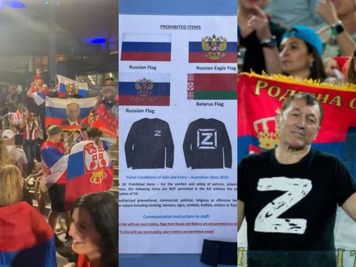 “Ban all flags next year if you can’t get this right”, Australian Open getting slammed for Russian “invasion” and security failures