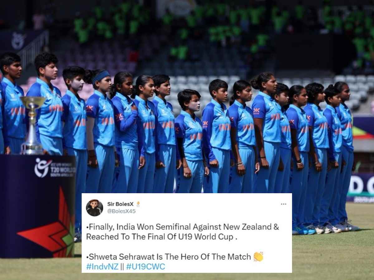 “Beating NZ in semis made it extra special”- Twitter reacts as India advance to the final of ICC U19 Women’s T20 World Cup final by beating New Zealand