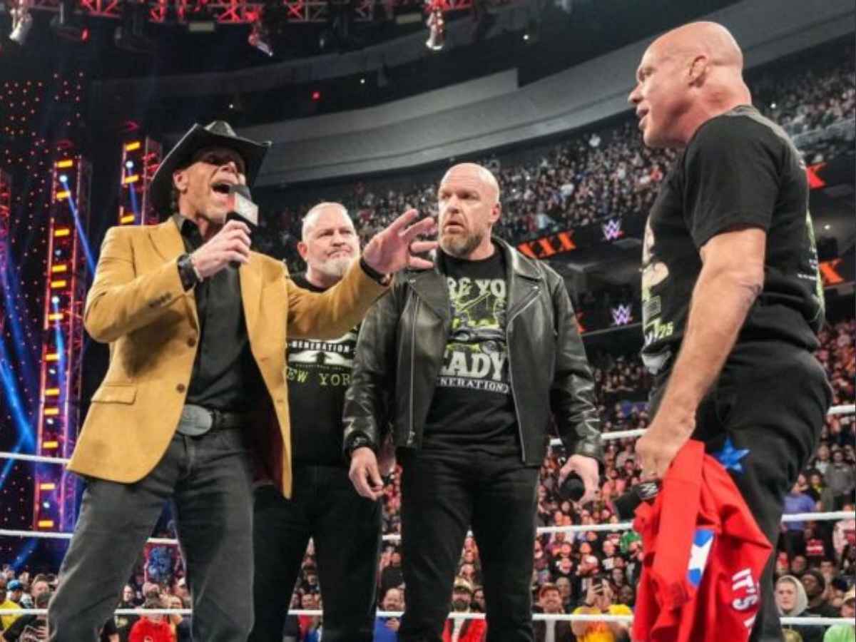 “Not too shabby! Lol,” Kurt Angle touts his unique achievement for being a honorary member of The Shield and DX