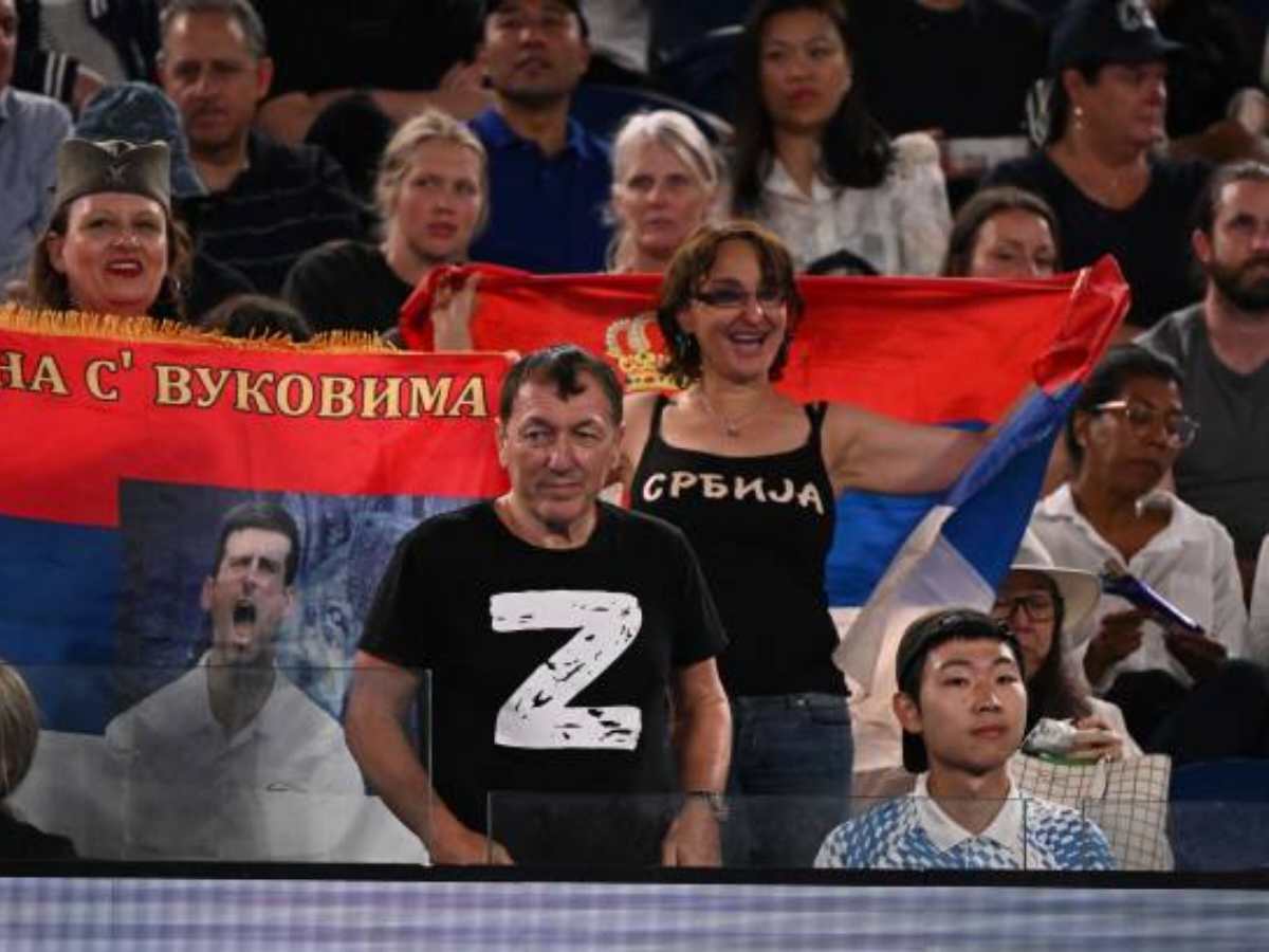 Australian Open makes a U-turn on their decision as Russian fan spotted with ‘Z’ shirt allowed for Novak Djokovic’s semi-final match